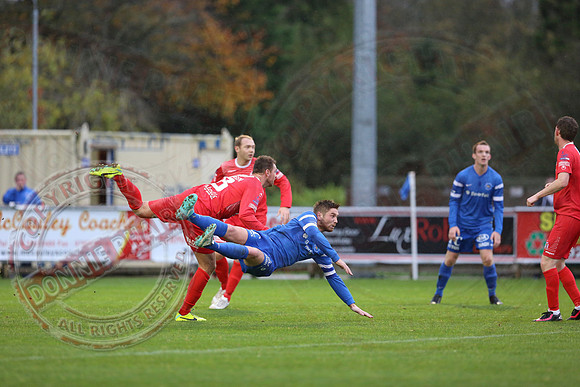 Ballinamallard United (0) v Portadown (2) in Danske Bank IFA Premier League.