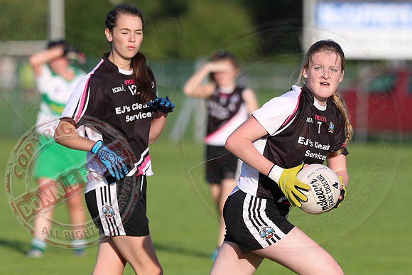 Aghadrumsee (1-14) V Ederney (1-05) in Girls U16 GAA Division One Final.