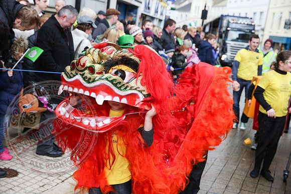 St. Patrick's Day celebrations in Enniskillen, County Fermanagh.