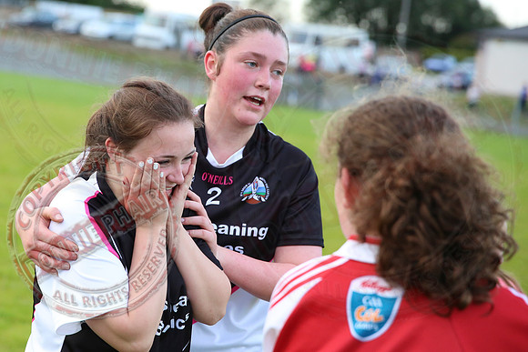 Aghadrumsee (1-14) V Ederney (1-05) in Girls U16 GAA Division One Final.