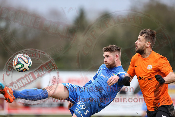 Ballinamallard United (1) V Glenavon (3) in IFA Danske Premier League.