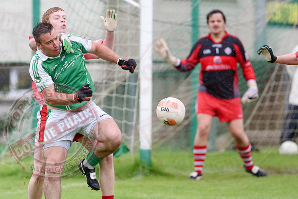 Roslea (0-7) V St. Pats Donagh (3-17) in Senior GAA Foobtall League, Division One.