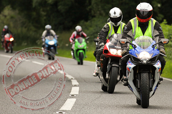 Ryan Parker Memorial Bike run starting at the Leggykelly Inn, Wattlebridge.