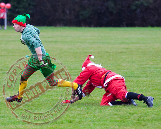 Santa V Elves Charity GAA Match In Newtownbutler among the NTB club members and friends.