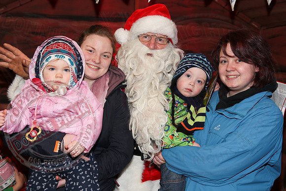Switching on Christmas Lights in Lisnaskea.
