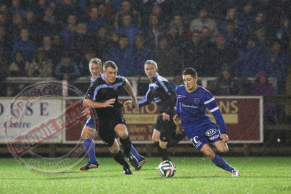 Ballinamallard United (2) V Ballymena United (3) in League Cup Semi-Final.
