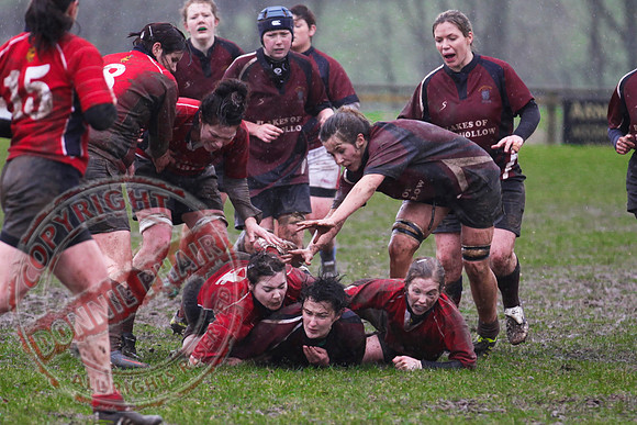 Enniskillen V Cavan in Ladies Rugby.