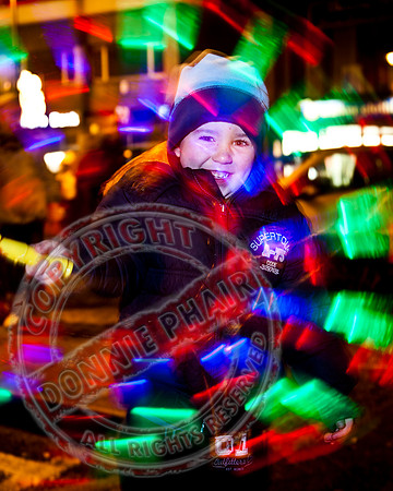 Switching on the Christmas Lights In Irvinestown, County Fermanagh.