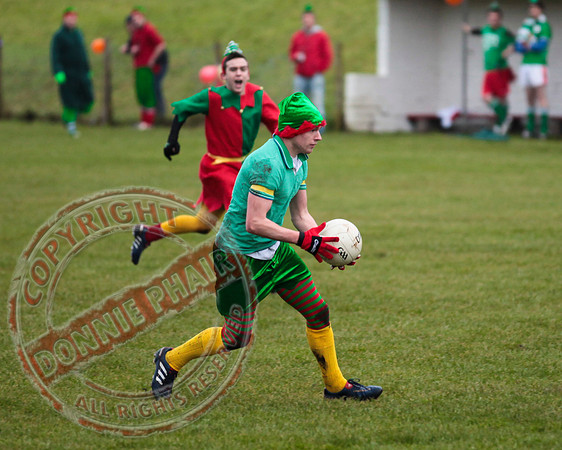 Santa V Elves Charity GAA Match In Newtownbutler among the NTB club members and friends.