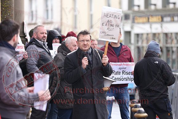 Independent Councillors Protest over Censorship outside Enniskillen Townhall-30