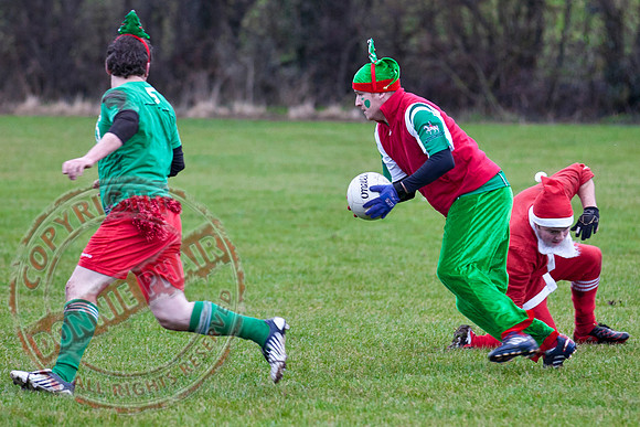 Santa V Elves Charity GAA Match In Newtownbutler among the NTB club members and friends.
