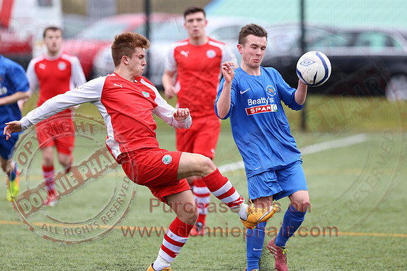 Ballinamallard Youth (2) V Cliftonville Youth (3) in IFA Youth League.