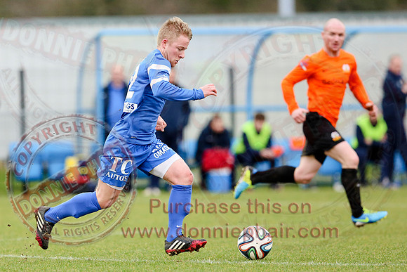 Ballinamallard United (1) V Glenavon (3) in IFA Danske Premier League.