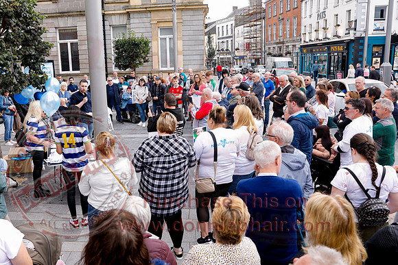 Justice for Noah Donohoe rally at the Diamond in Enniskillen-23