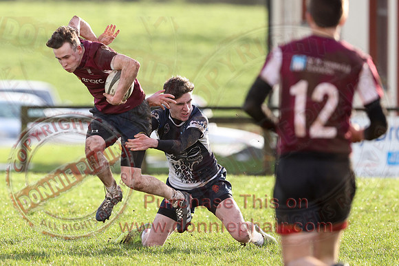 Enniskillen (19) V Belfast Met (19) in U18 Provincal League Youth Rugby-15