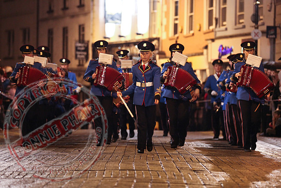 Loyalist Parade in Enniskillen, County Fermanagh.