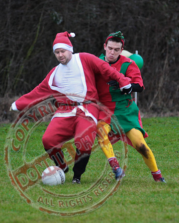 Santa V Elves Charity GAA Match In Newtownbutler among the NTB club members and friends.