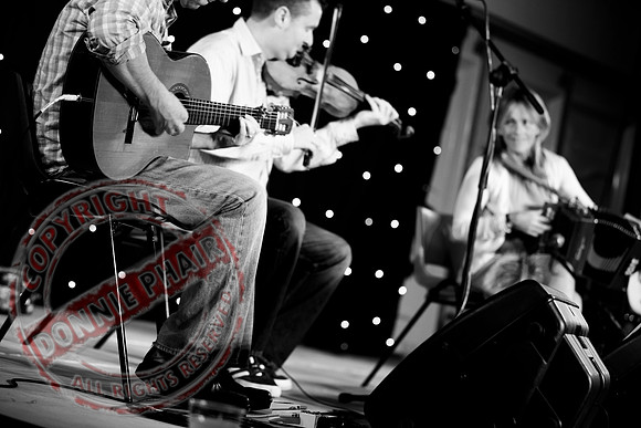 Sharon Shannon and Eleanor Shanley at the Newtownbutler Festival.