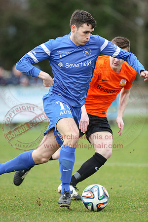 Ballinamallard United (1) V Glenavon (3) in IFA Danske Premier League.