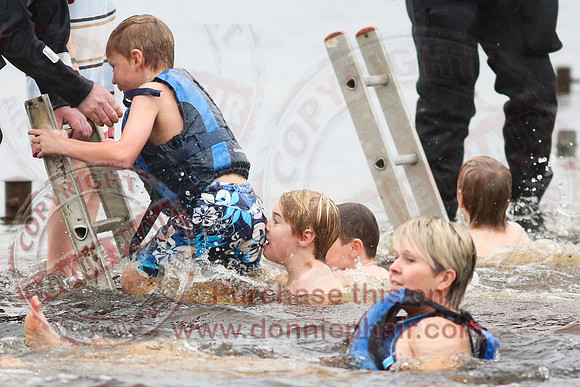 Galloon Island Charity Swim on New Years Day.
