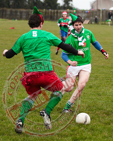 Santa V Elves Charity GAA Match In Newtownbutler among the NTB club members and friends.