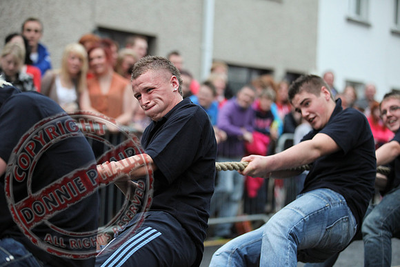 Kesh Festival - Tug O War Competition held in Main STreet.