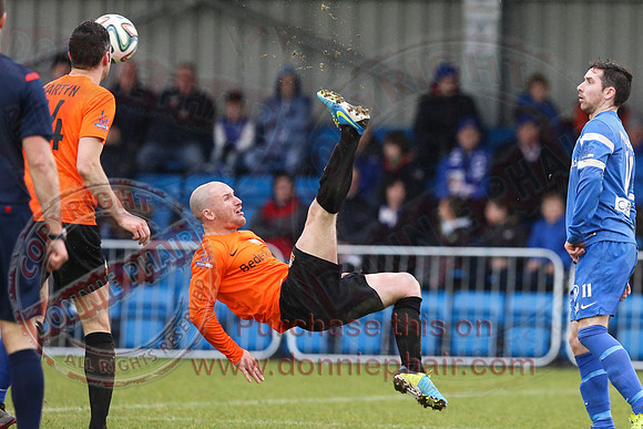 Ballinamallard United (1) V Glenavon (3) in IFA Danske Premier League.