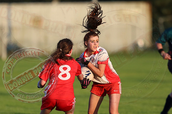 Newtownbutler (0-6) V St. Pat's Donagh (0-5) in U16 Ladies GAA Football League Division 2 Final.