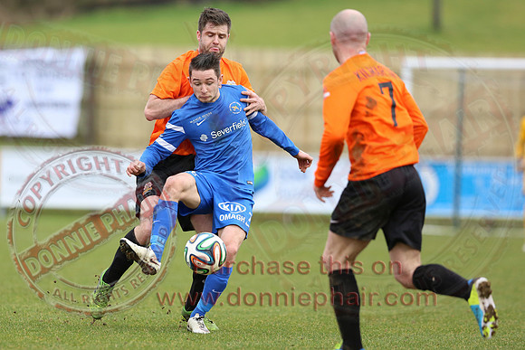 Ballinamallard United (1) V Glenavon (3) in IFA Danske Premier League.
