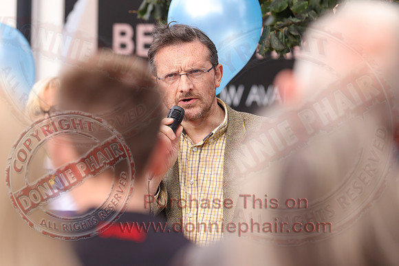 Justice for Noah Donohoe rally at the Diamond in Enniskillen-28