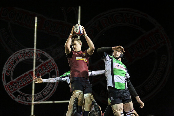 Enniskillen 1st XV (12) V Omagh (15) in Rugby.