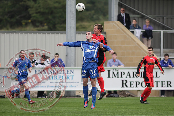Ballinamallard FC V Dungannon Swifts in IFL Premium League Game.