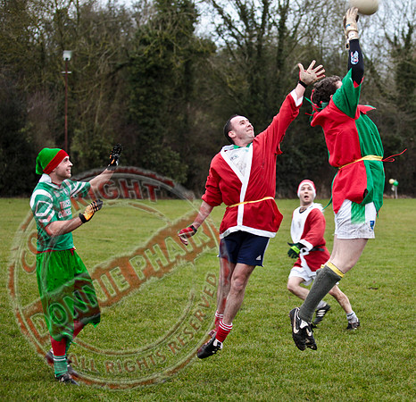 Santa V Elves Charity GAA Match In Newtownbutler among the NTB club members and friends.