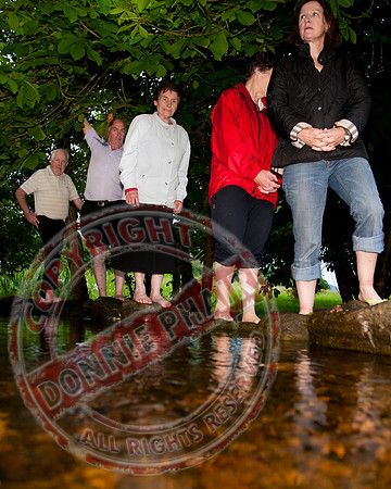 People Walking the Holywell, Belcoo.
