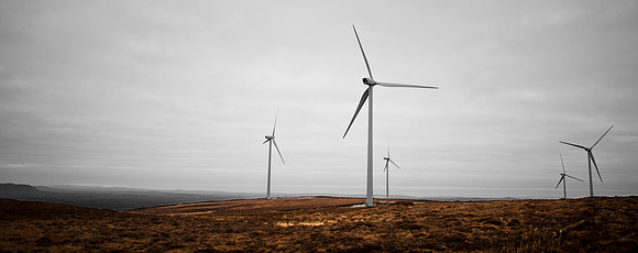 Wind Turbines on Doon Mountain.