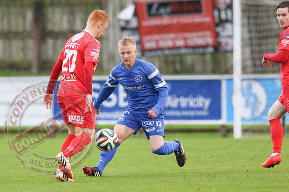 Ballinamallard United (0) v Portadown (2) in Danske Bank IFA Premier League.