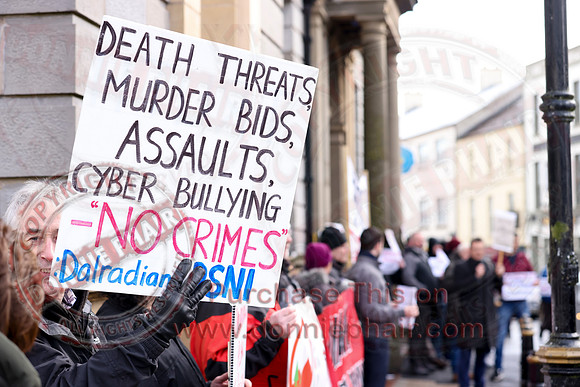 Independent Councillors Protest over Censorship outside Enniskillen Townhall-29