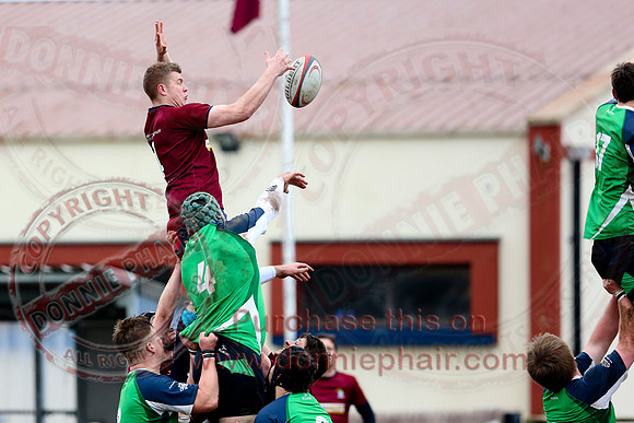 Enniskillen 1st XV (3) V Ballynahinch (44) in Rugby Towns Cup.