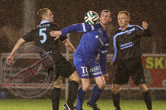 Ballinamallard United (2) V Ballymena United (3) in League Cup Semi-Final.