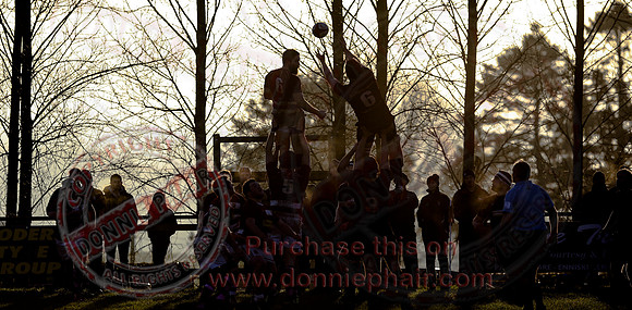 Enniskillen 1st XV (34) V Randalstown (8) in Towns Cup.