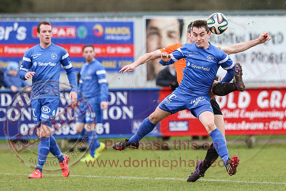 Ballinamallard United (1) V Glenavon (3) in IFA Danske Premier League.