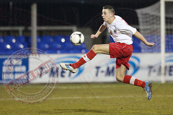 Ballinamallard Youth (1) V Linfield (3) in Harry Cavan Cup Final in Stangmore Park, Dungannon.