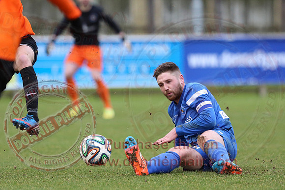 Ballinamallard United (1) V Glenavon (3) in IFA Danske Premier League.