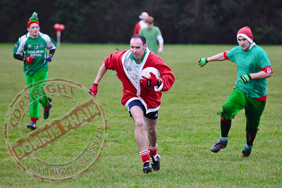 Santa V Elves Charity GAA Match In Newtownbutler among the NTB club members and friends.
