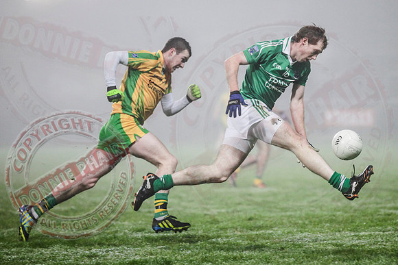 Fermanagh (2-15) V Donegal (2-07) in Dr. McKenna Cup.  Senior Men GAA Football.