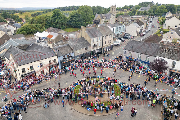 Aerial Photos of the Annual County Fermanagh Twelfth Demonstration In Irvinestown-16