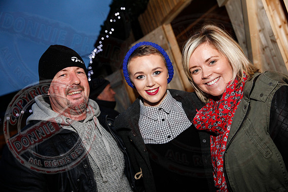 Turning on Christmas Lights in Lisnaskea.