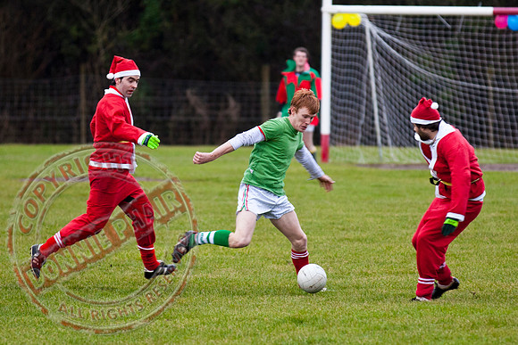 Santa V Elves Charity GAA Match In Newtownbutler among the NTB club members and friends.