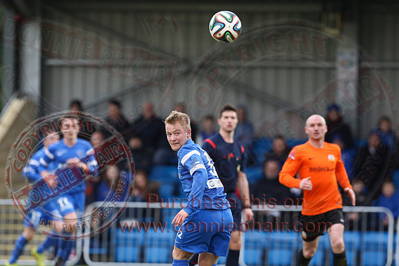 Ballinamallard United (1) V Glenavon (3) in IFA Danske Premier League.
