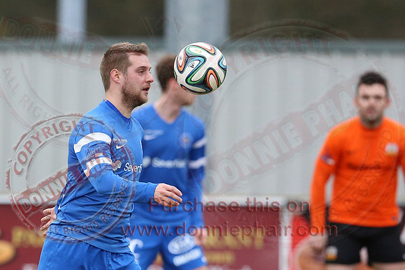 Ballinamallard United (1) V Glenavon (3) in IFA Danske Premier League.